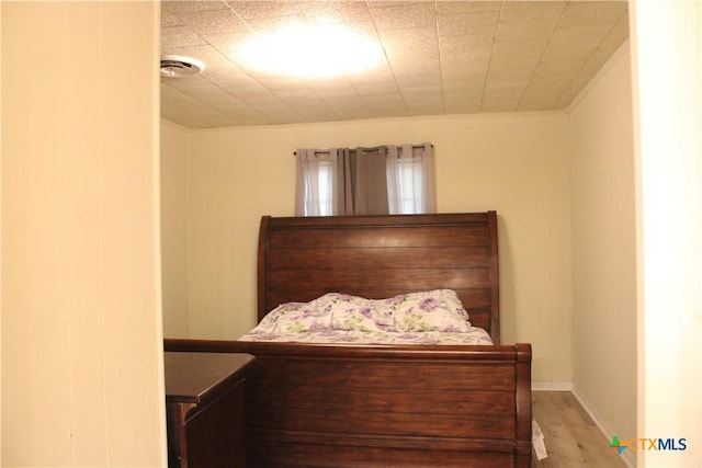 bedroom featuring light hardwood / wood-style flooring