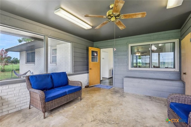 1035 Pine Meadow Rd, Seguin, TX 78155 - view of patio / terrace with a ceiling fan