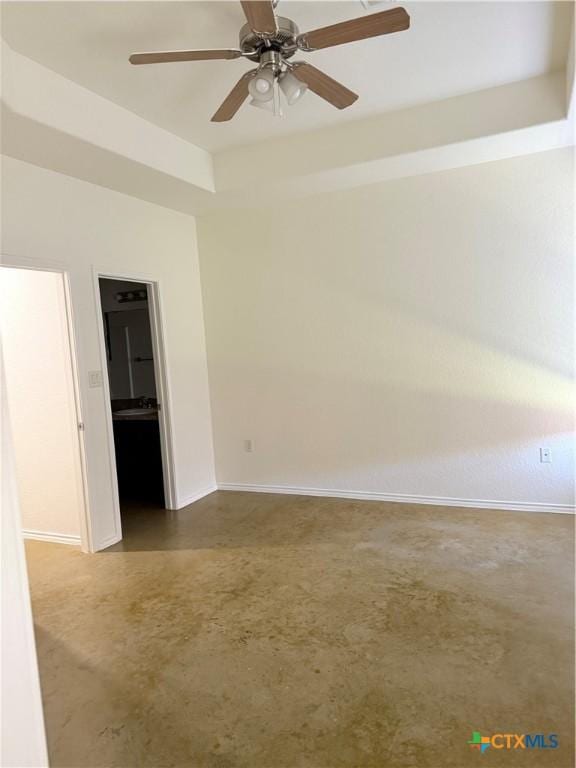 209 Anne Louise Dr, New Braunfels, TX 78130 - empty room with baseboards and a ceiling fan