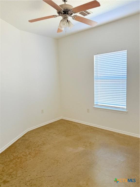 209 Anne Louise Dr, New Braunfels, TX 78130 - spare room featuring ceiling fan and baseboards