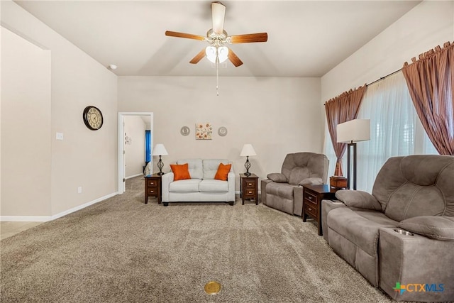 1212 Wethersfield Ln, Temple, TX 76504 - living room with a ceiling fan and carpet flooring