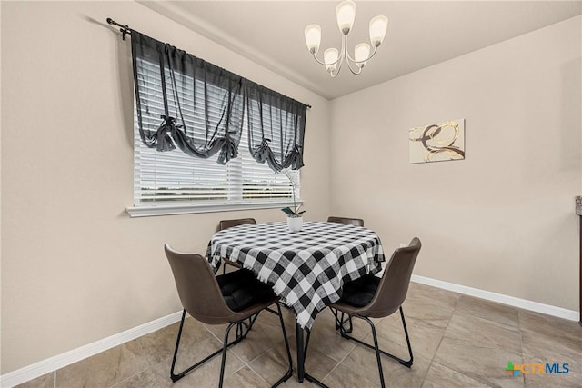 1212 Wethersfield Ln, Temple, TX 76504 - dining area with a chandelier and tile patterned flooring