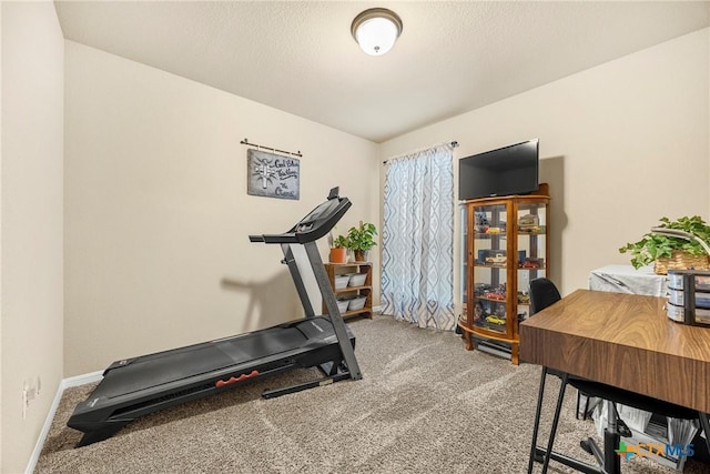 1212 Wethersfield Ln, Temple, TX 76504 - workout area with carpet and baseboards