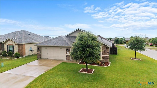 1212 Wethersfield Ln, Temple, TX 76504 - view of front of property featuring brick siding, concrete driveway, an attached garage, and a front yard