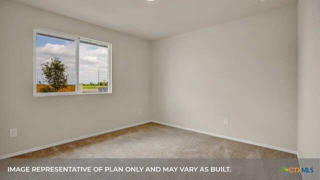 empty room with carpet floors