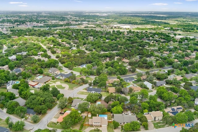 aerial view of residential area