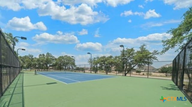 view of tennis court