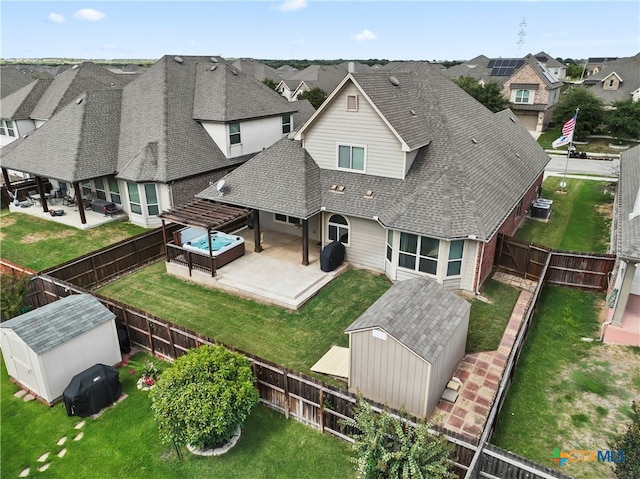 birds eye view of property