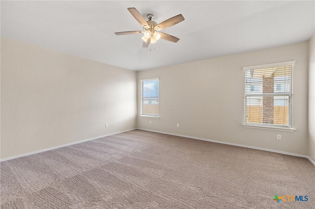 6208 Suellen Ln, Killeen, TX 76542 - carpeted spare room featuring plenty of natural light and ceiling fan