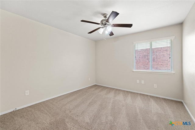 6208 Suellen Ln, Killeen, TX 76542 - carpeted spare room featuring ceiling fan and baseboards