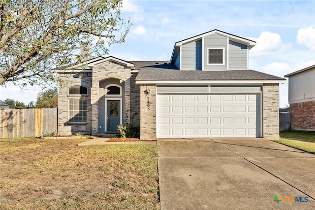 view of front of house featuring a garage