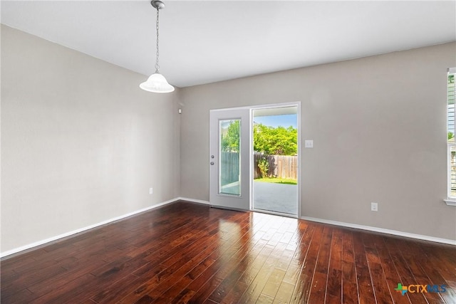 210 Mancos Dr, Georgetown, TX 78626 - unfurnished room with hardwood / wood-style floors and baseboards
