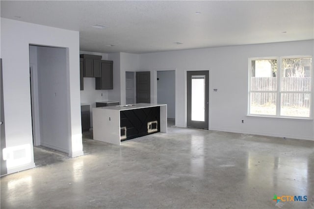 view of unfurnished living room