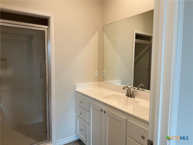 5100 Rose Petal Ct, Killeen, TX 76542 - bathroom featuring vanity and a stall shower