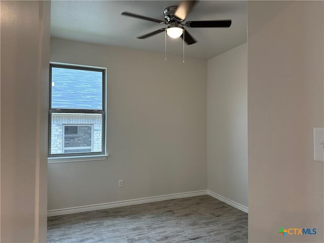 5100 Rose Petal Ct, Killeen, TX 76542 - spare room featuring ceiling fan and wood finished floors