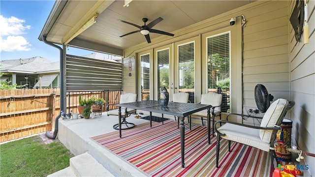 315 Lillianite, New Braunfels, TX 78130 - wooden deck featuring ceiling fan