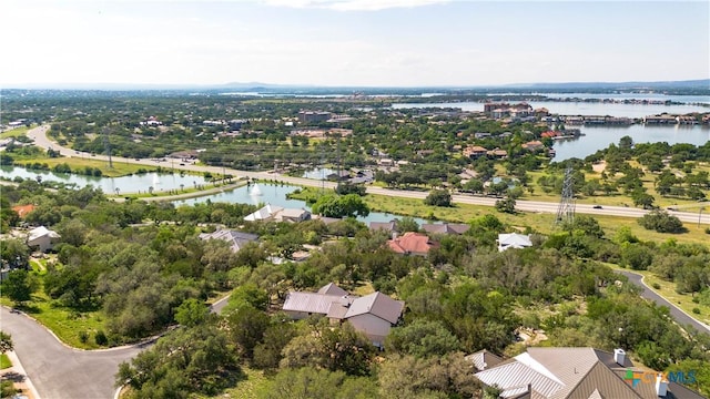 209 Full Moon, Horseshoe Bay, TX 78657 - aerial perspective of suburban area with a nearby body of water and a tree filled landscape