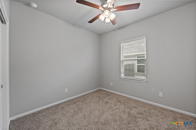 618 Seven Springs Dr, Temple, TX 76502 - carpeted empty room featuring baseboards and ceiling fan