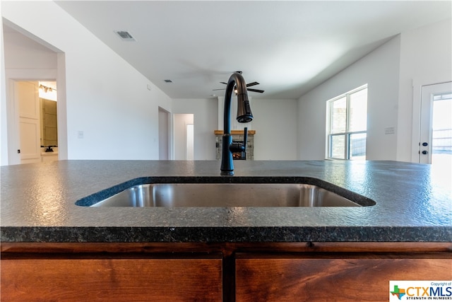 kitchen featuring sink