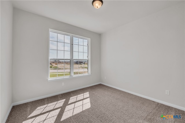 spare room featuring carpet floors