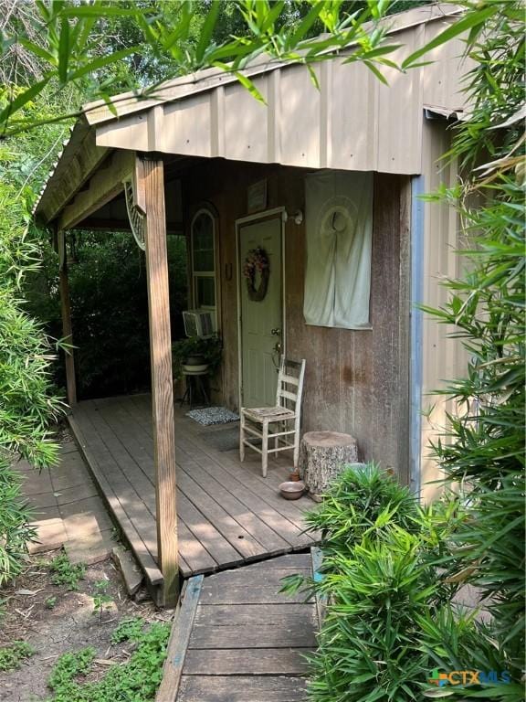 310 Smith Ln Unit A, San Marcos, TX 78666 - wooden terrace with cooling unit