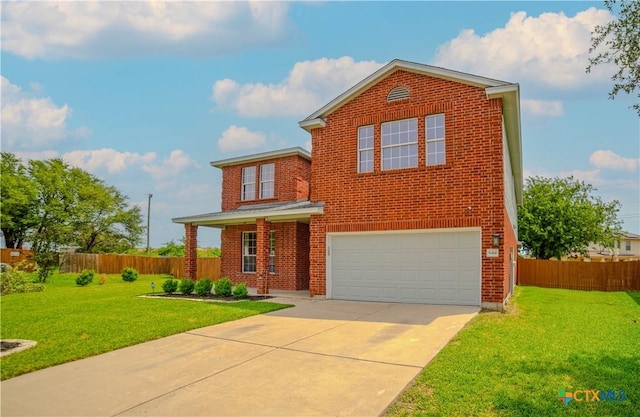 5414 Birmingham Cir, Killeen, TX 76542 - traditional home featuring brick siding, a garage, and concrete driveway