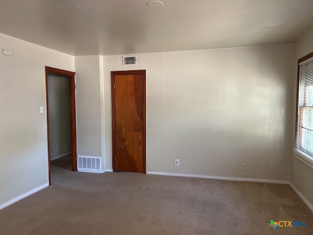 view of carpeted empty room