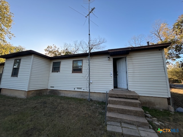 view of rear view of property