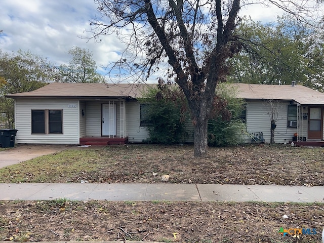 view of single story home