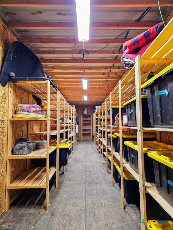 view of storage room