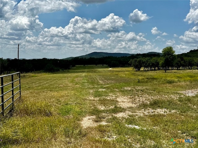 property view of mountains with a rural view