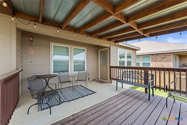 31682 Nimbus Dr, Bulverde, TX 78163 - view of wooden deck