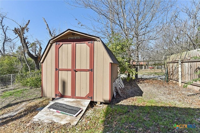 view of outdoor structure