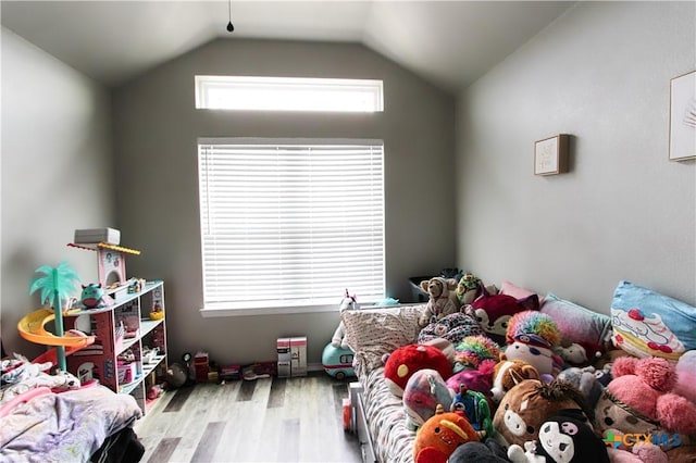 2711 Curtis Dr, Copperas Cove, TX 76522 - bedroom featuring wood finished floors and lofted ceiling