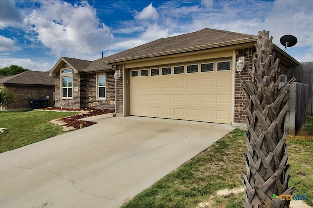 2711 Curtis Dr, Copperas Cove, TX 76522 - single story home with brick siding, a garage, and concrete driveway