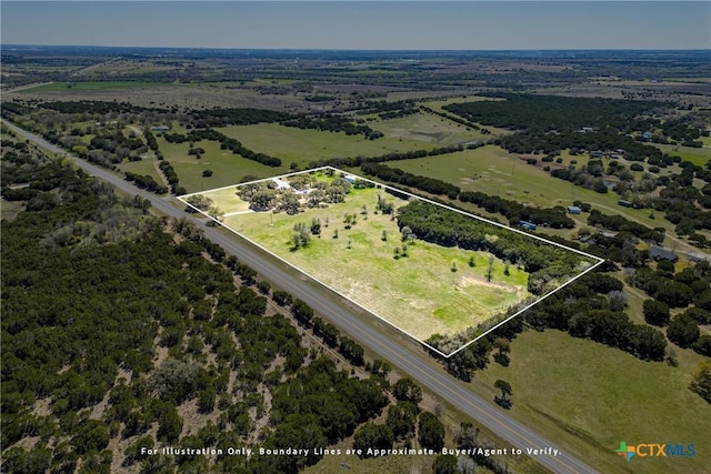 13755 N Lone Star Pkwy, Valley Mills, TX 76689 - drone / aerial view with a rural view