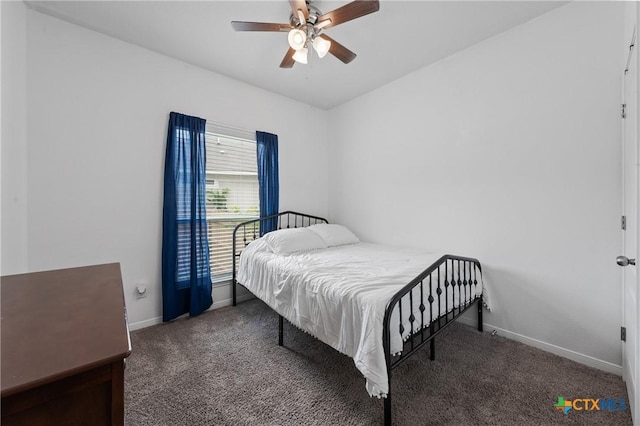 372 Poplin Ln, Troy, TX 76579 - bedroom featuring baseboards, carpet flooring, and a ceiling fan