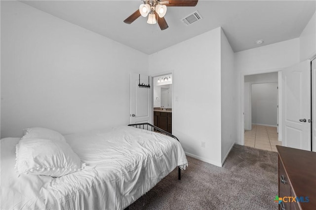 372 Poplin Ln, Troy, TX 76579 - carpeted bedroom with baseboards and a ceiling fan