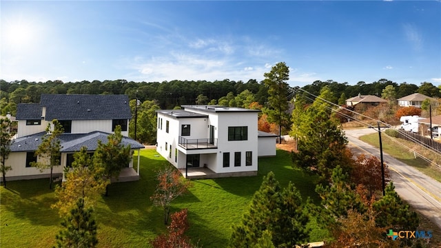 aerial view featuring a residential view