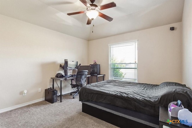 800 Hailie, Killeen, TX 76542 - bedroom featuring ceiling fan, baseboards, and carpet
