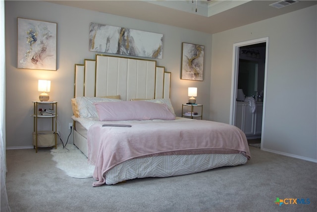 bedroom featuring carpet flooring