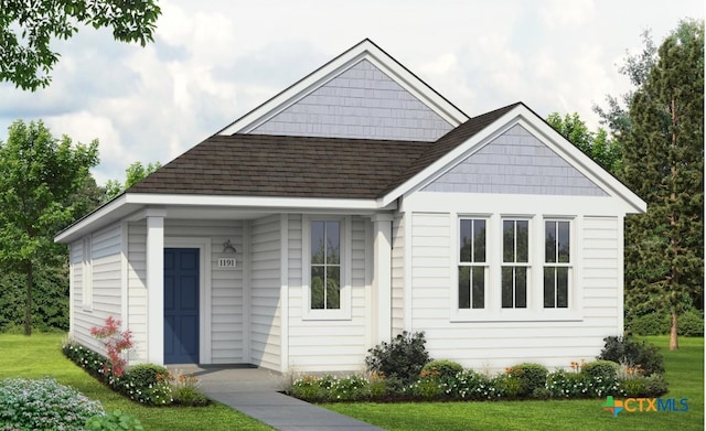 3035 Winding Creek Rd, Kyle, TX 78640 - view of front facade with roof with shingles and a front yard