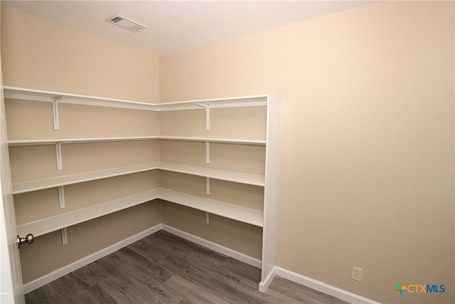 pantry with visible vents