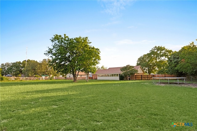 151 Crest Circle Dr, San Marcos, TX 78666 - view of yard featuring a trampoline
