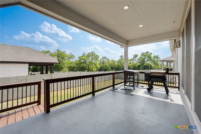 view of balcony