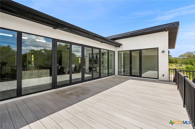 2637 Campestres, Spring Branch, TX 78070 - view of wooden terrace