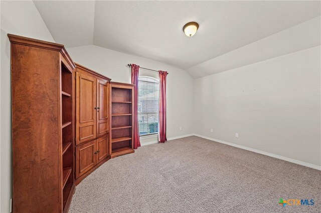 519 Gianotti Ct, Temple, TX 76502 - additional living space featuring vaulted ceiling and carpet