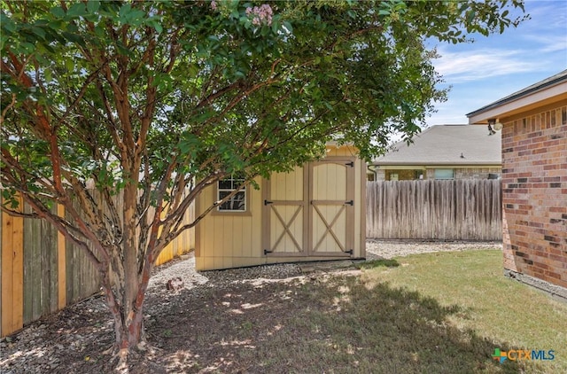 519 Gianotti Ct, Temple, TX 76502 - view of shed featuring a fenced backyard