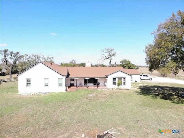 4417 S Pea Ridge Rd, Temple, TX 76502 - rear view of house with a chimney