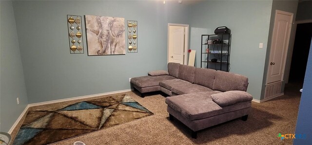 1910 Deerfield Way, Harker Heights, TX 76548 - carpeted living room featuring baseboards